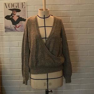 Free People Cross Front Sweater